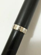 Caneta Antiga Sheaffer Preta Clássica Original Prata