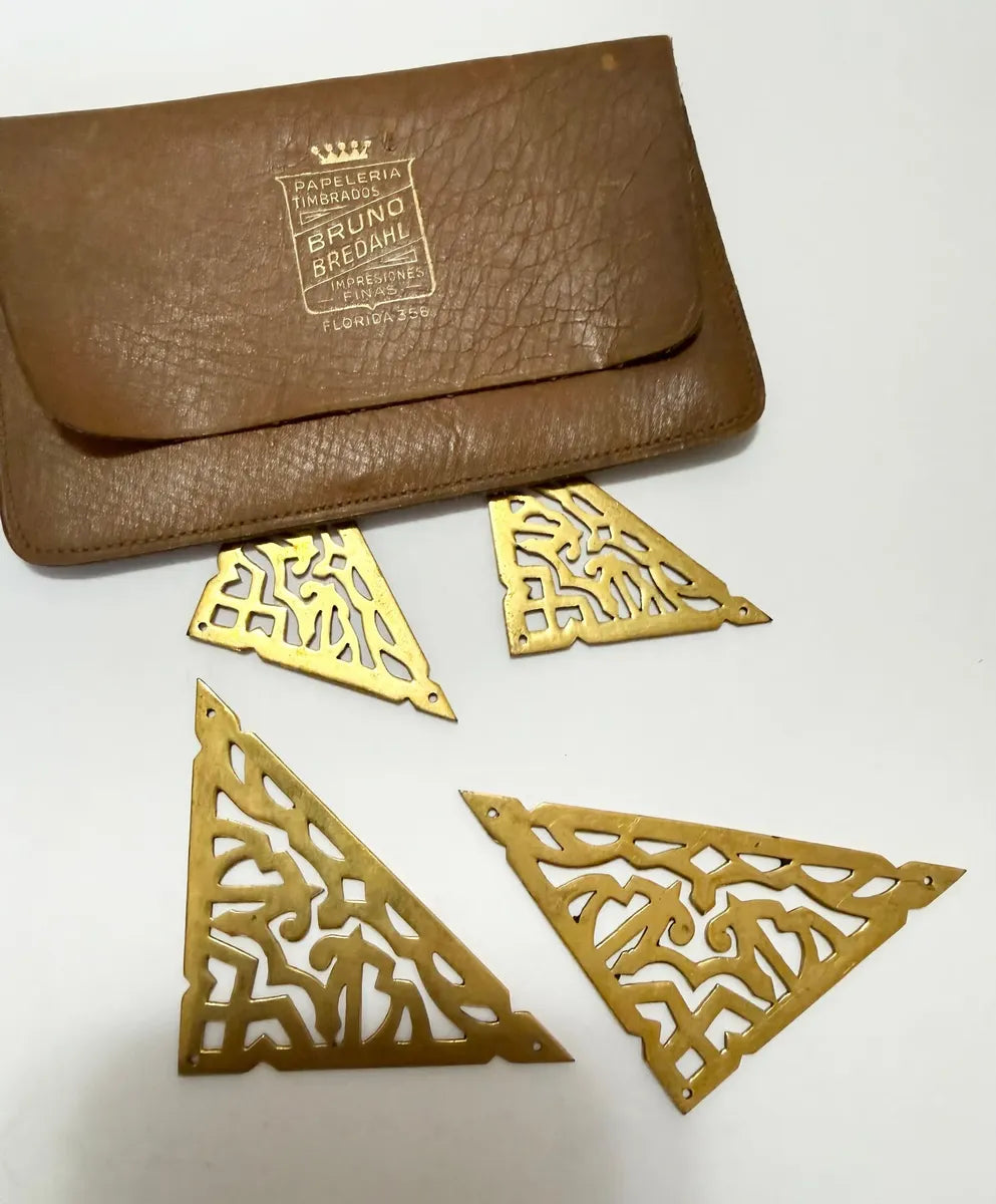 Cantoneiras Antigas Douradas Ornamentais Para Livro Álbum