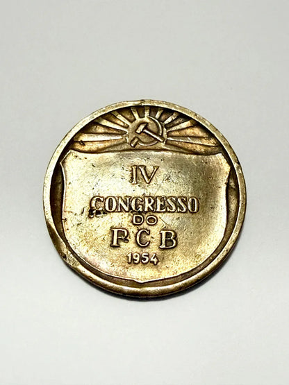 Medalha Antiga Luís Carlos Prestes Iv Congresso Pcb 1954