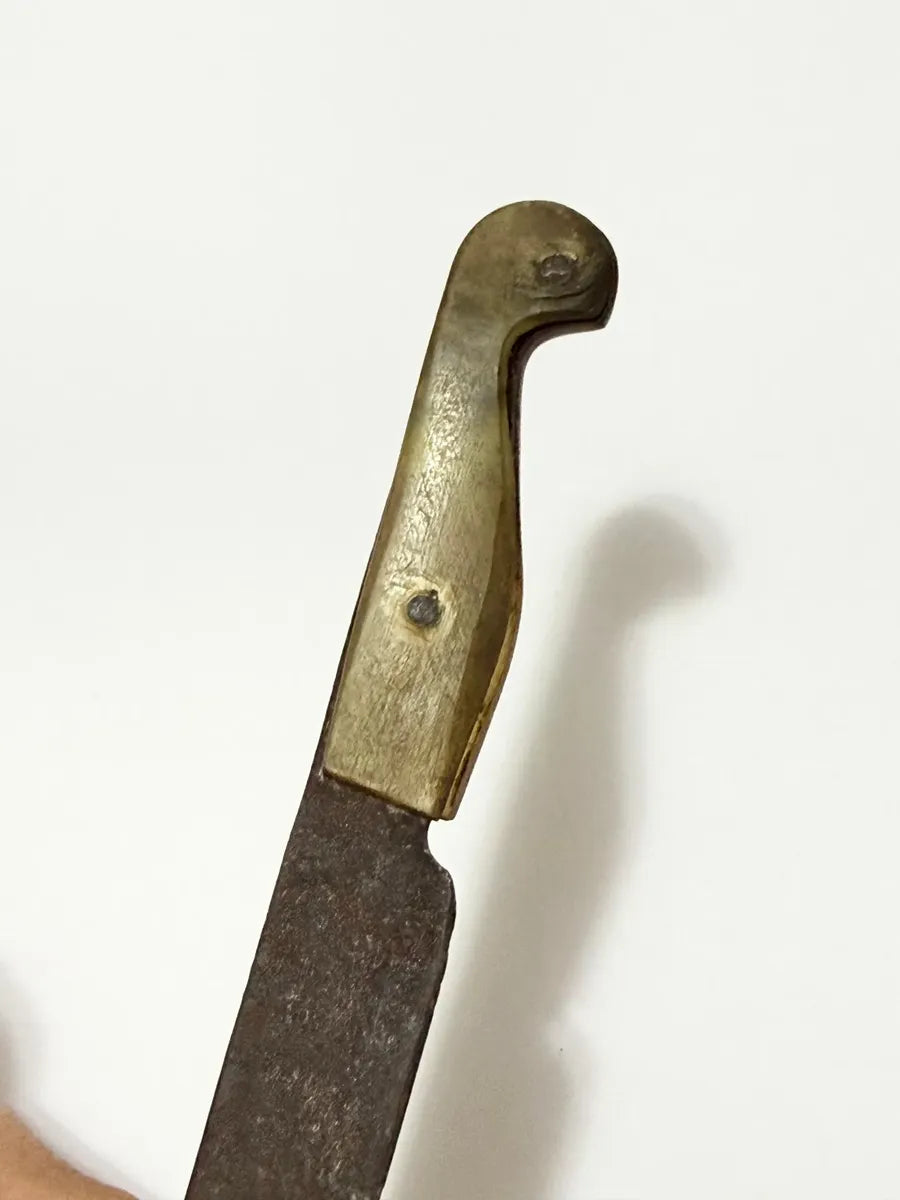 Faca Antiga Cabo Chifre Bovino Guampa Rústica
