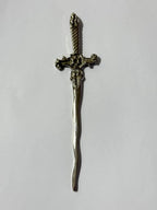 Abridor De Cartas Antigo Espada Medieval Metal Curva 16cm
