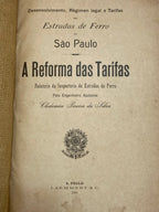 Livro Antigo A Reforma Das Tarifas Ferroviárias Sp 1901 Raro