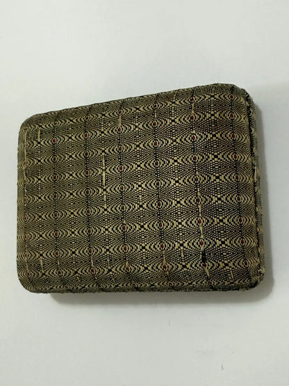 Caixa Porta Jóias Antiga Forrada Em Tecido Decorado