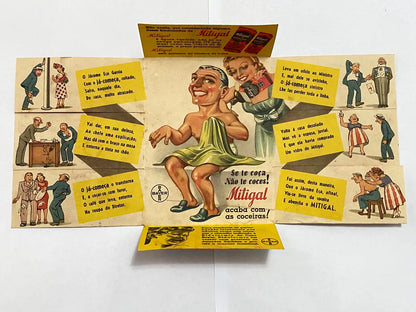 Brinde Folheto Antigo Casa Bayer - Bonecos Mitigal