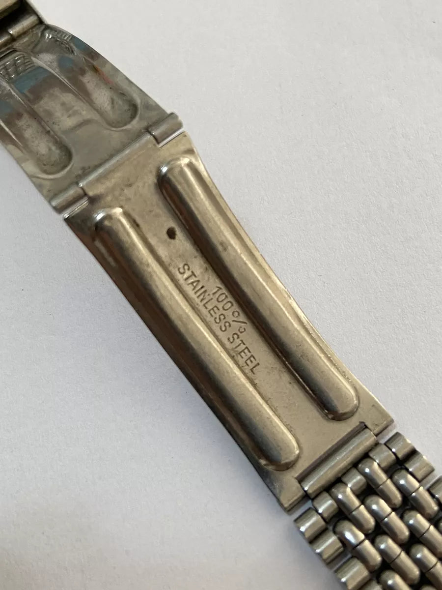 Pulseira De Relógio Antiga Prata Seiko 18mm