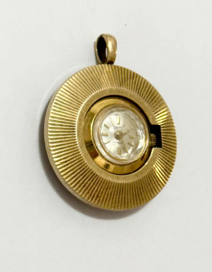 Relógio Pingente Antigo Camy Swiss Made 21 Jewels Dourado