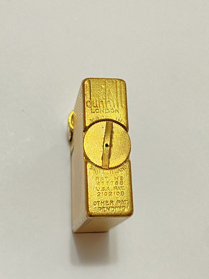 Isqueiro Antigo Dunhill London Folhado Ouro