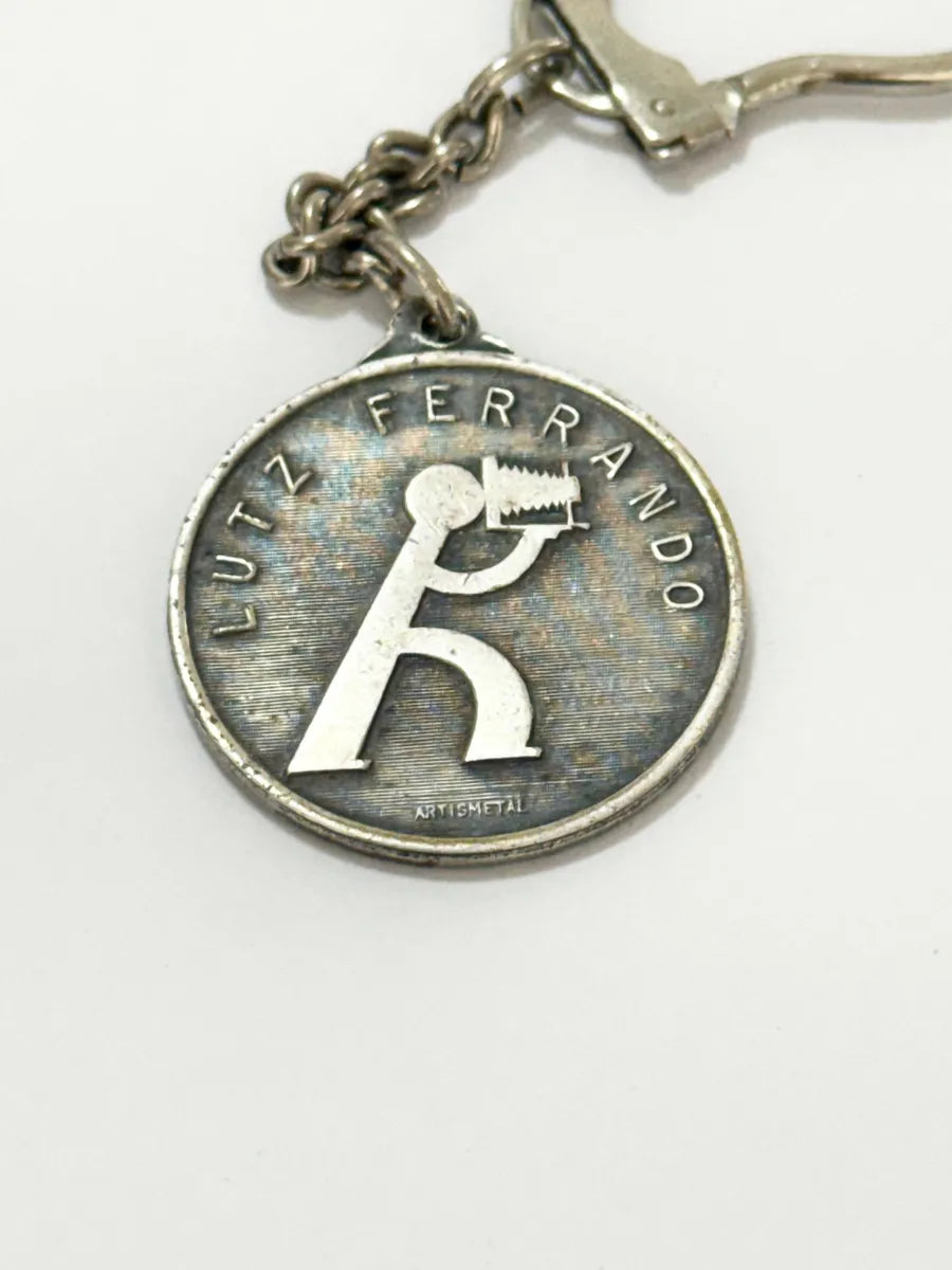 Chaveiro Antigo Lutz Ferrando Artismetal Metal Década 60/70 Prateado