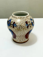 Vaso Mini Porcelana Antigo Pintado À Mão Assinado
