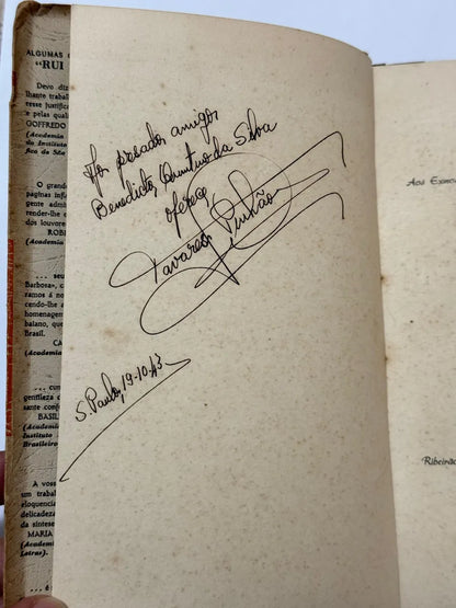 Livro Autografado Bernardino De Campos - Tavares Pinhão 1941