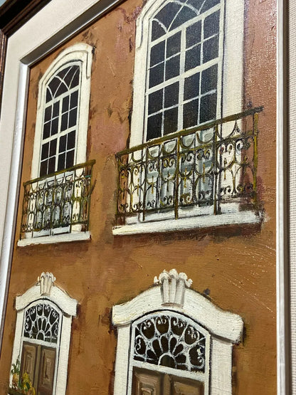 A. Dubsky - Quadro Antigo Óleo S/ Tela Cena Baiana Colonial