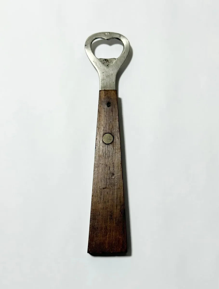 Abridor De Garrafas Antigo Maesa Cabo Madeira 18,5cm