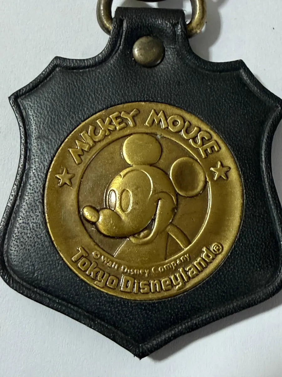 Chaveiro Antigo Mickey Mouse Tokyo Disneyland Couro