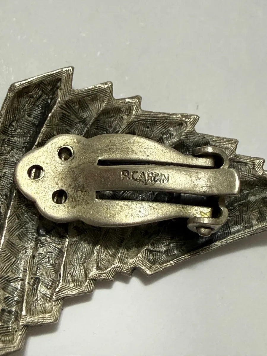 Broche Antigo Barco À Vela Náutico Assinado Pierre Cardin