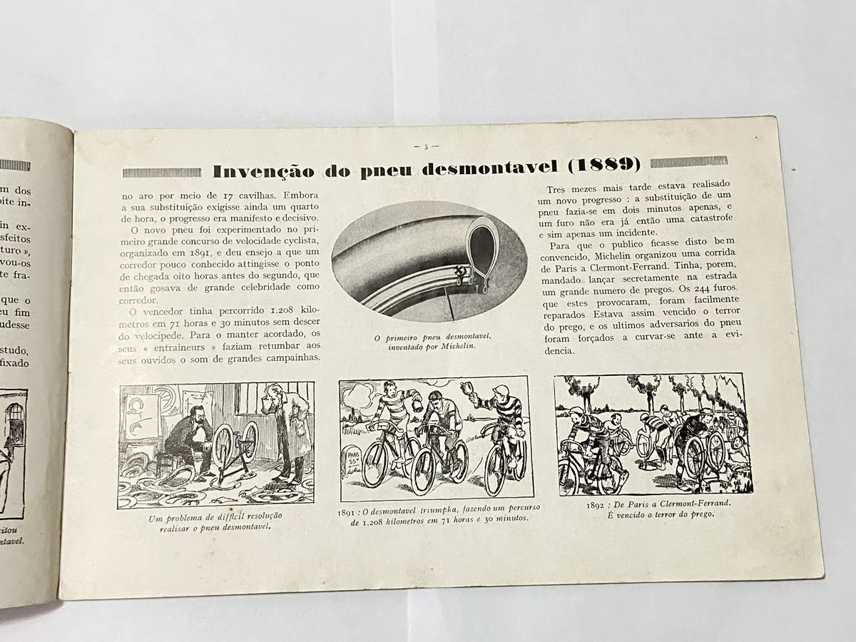Livro Antigo Michelin - A História Do Pneu 1925