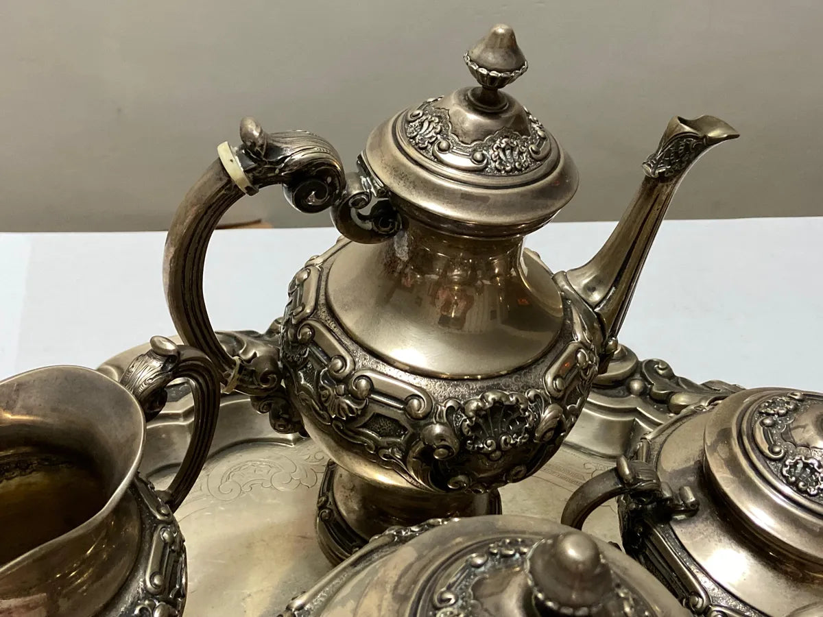 Baixela Portuguesa Prata 833 Estilo D. João V Chá E Café