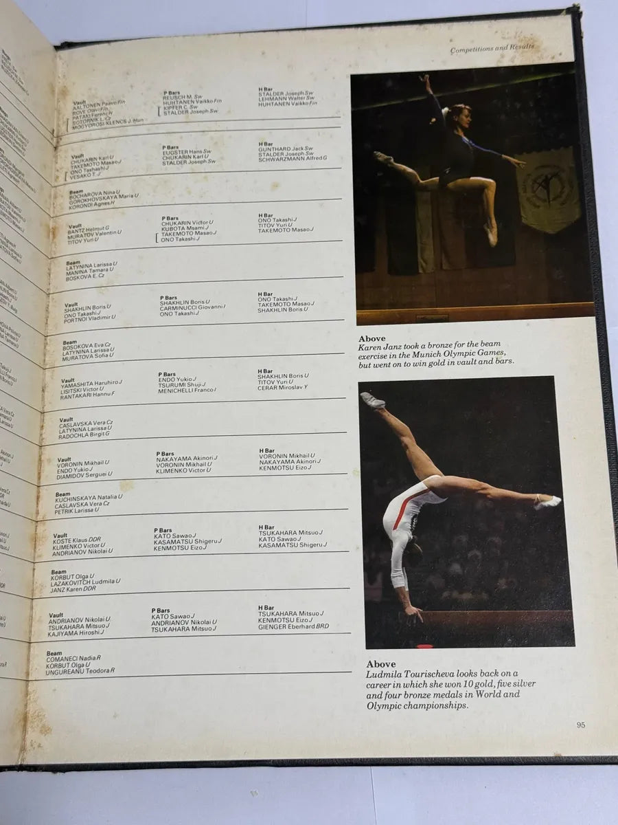 Livro Antigo Ginástica Artística Olímpica Ilustrado
