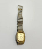 Relógio Antigo Orient Chandor Quartz Japan Folheado Aço