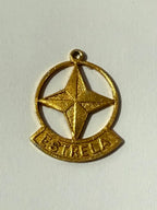 Pingente Antigo Estrela Brinquedos Estrela Em Metal Dourado