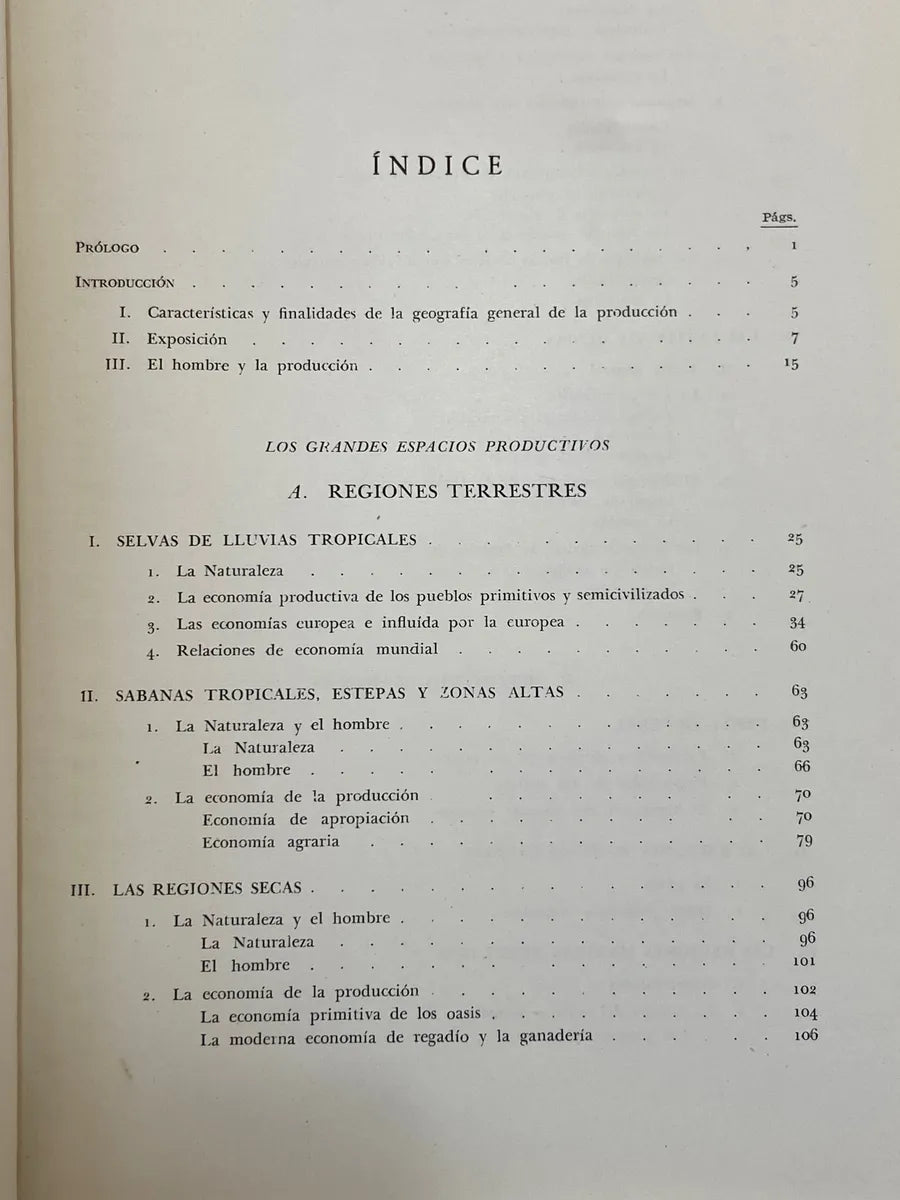 Livro Antigo Los Espacios Productivos Economia Mundial