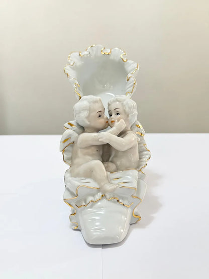 Escultura Porcelana Anjos Sapato - Monti Piero Espanha