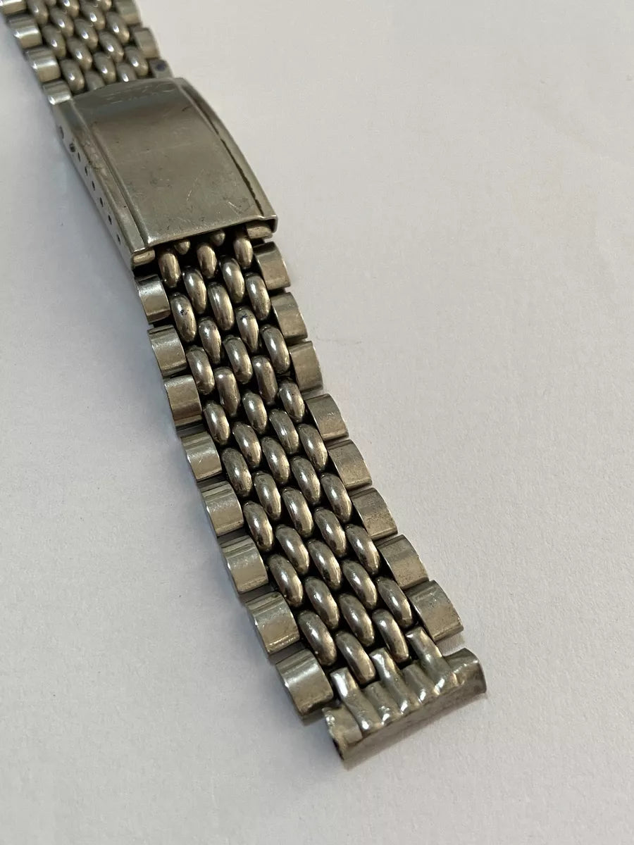 Pulseira De Relógio Antiga Prata Seiko 18mm