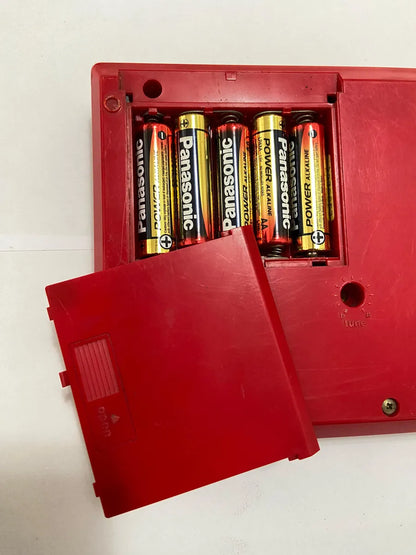 Teclado Antigo Casio Pt-82 Vermelho C/ Cartucho Rom Anos 80