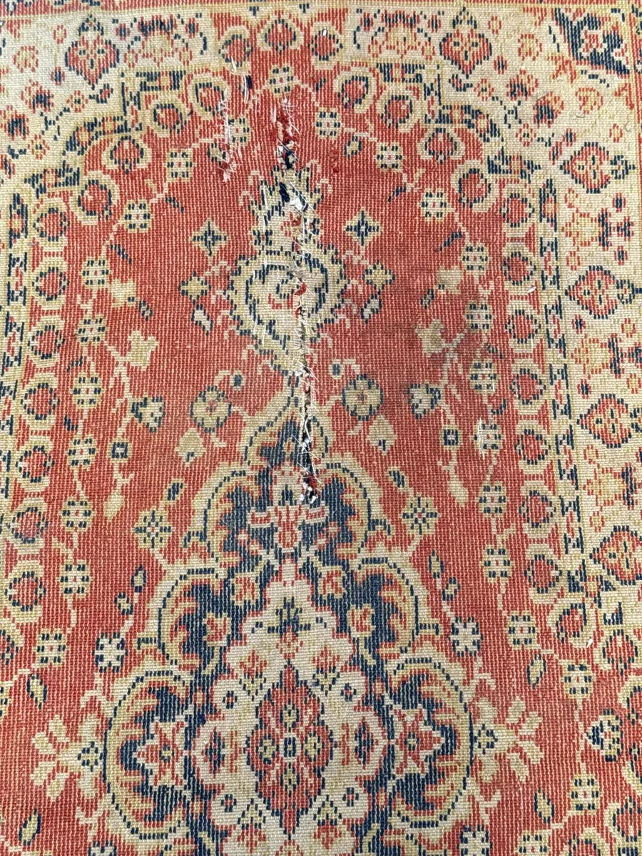 Tapete Antigo Estilo Persa Floral Medalhão 136x78,5cm