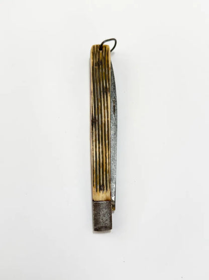 Canivete Antigo Alemão Com Cabo Em Osso