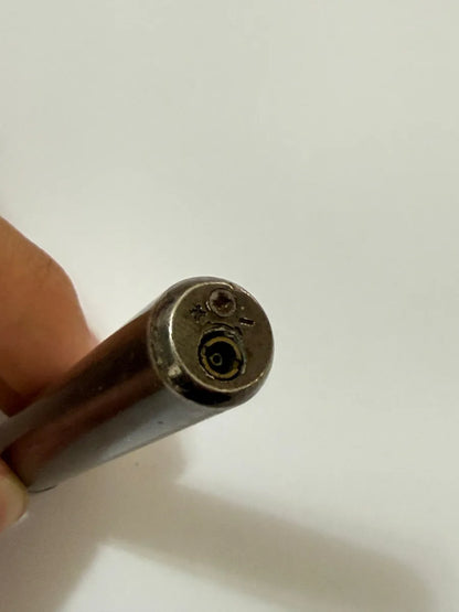 Antigo Isqueiro Metálico Cilíndrico