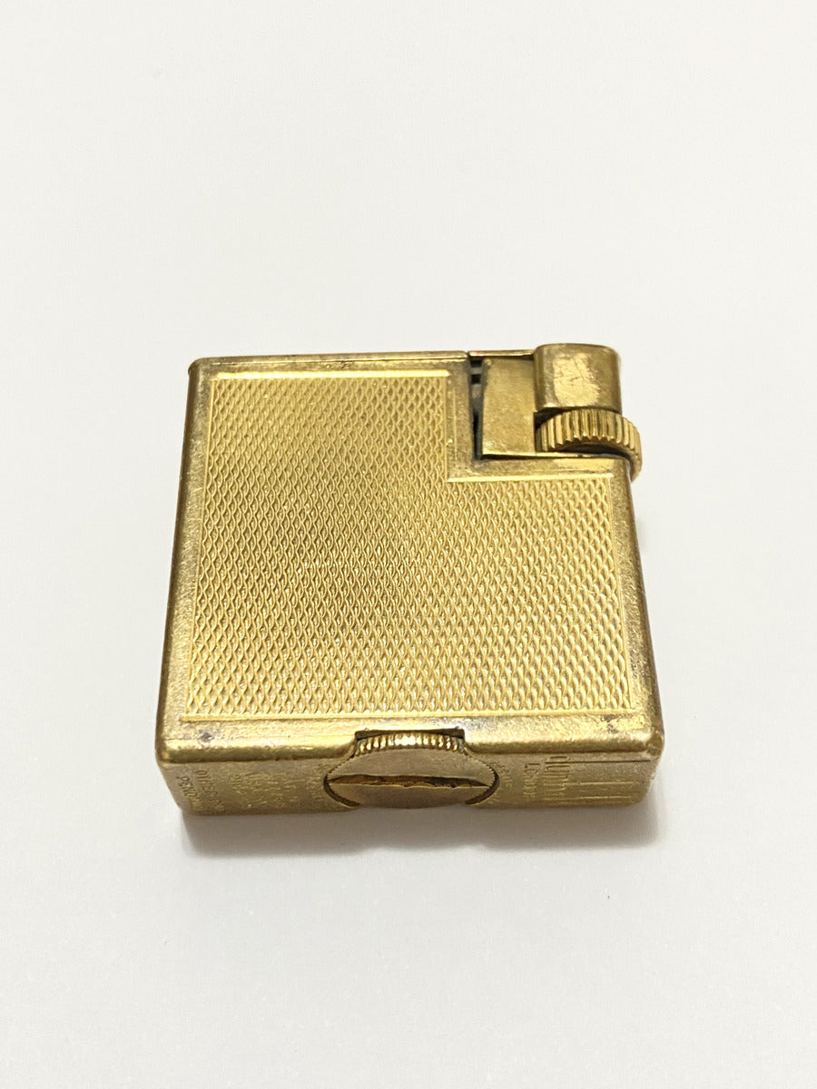 Isqueiro Antigo Dunhill London Folhado Ouro