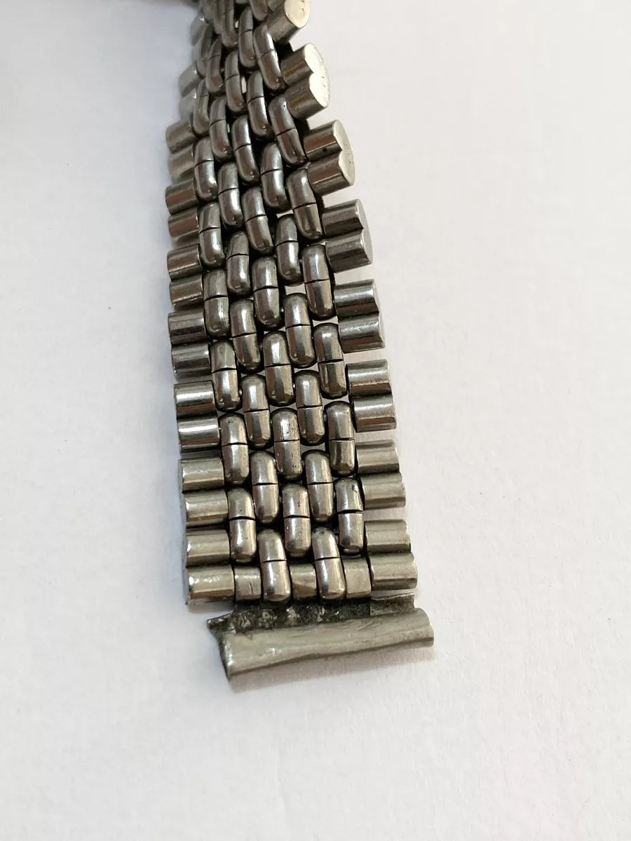 Pulseira De Relógio Antiga Prata Seiko 18mm