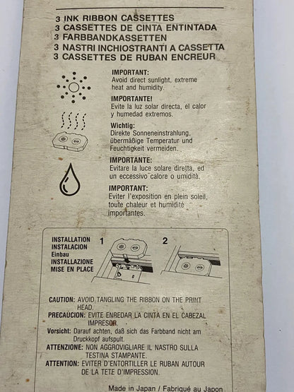 Antiga Fita De Tinta Casio Ir-20g Nova Lacrada Pacote Raro