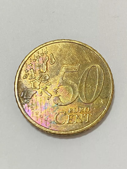 Moeda Antiga Alemanha 50 Euro Cent 2002