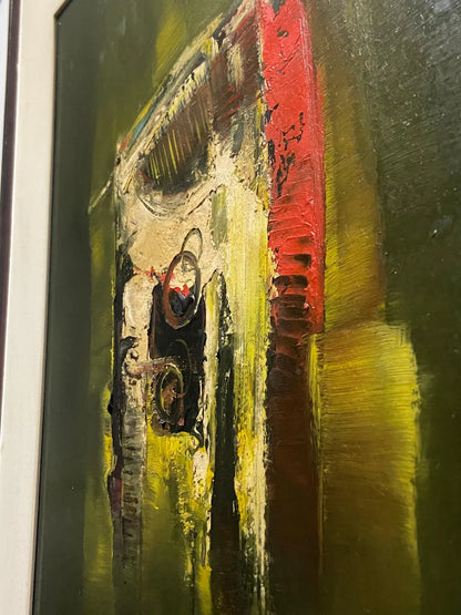 J. L Zechetto 1977 - Quadro Pintura Óleo Sobre Tela Abstrata