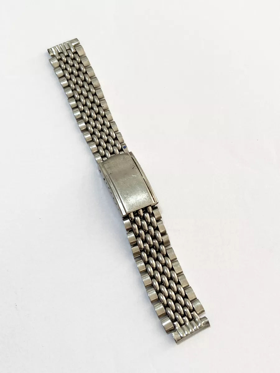 Pulseira De Relógio Antiga Prata Seiko 18mm