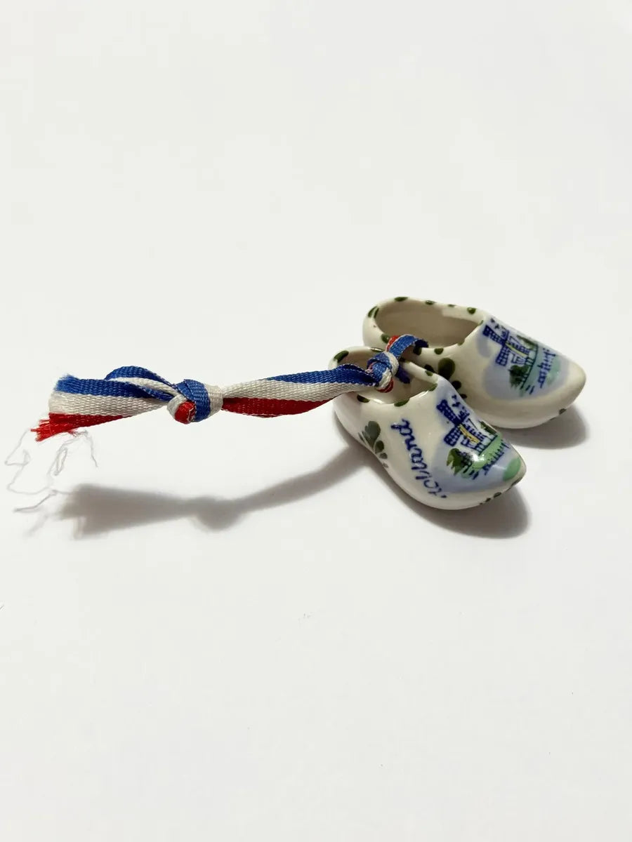 Mini Tamancos De Porcelana Holland - Souvenir Holandês 5,5cm