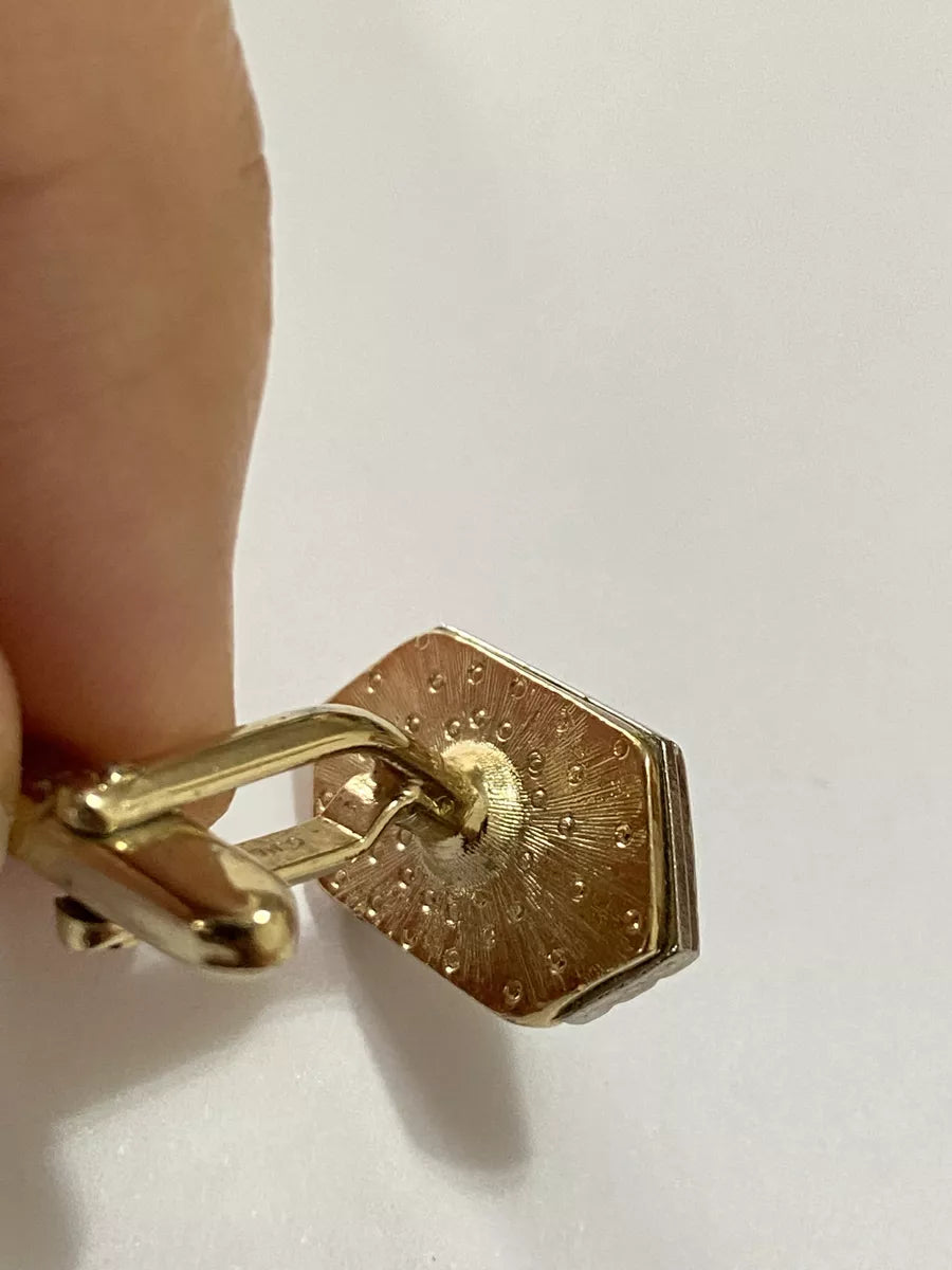 Par De Abotoaduras Valentino Douradas