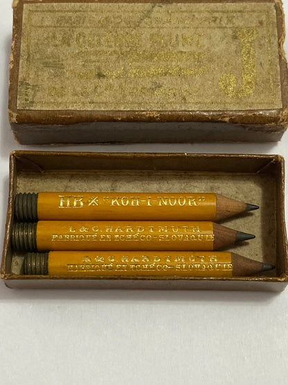 Lápis Antigos Koh-i-noor Hb L&c Hardtmuth C/ Caixa Unico