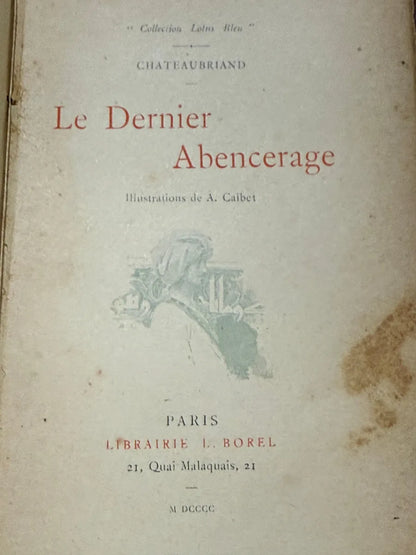 Livro Antigo Le Dernier Abencerage Chateaubriand 1800