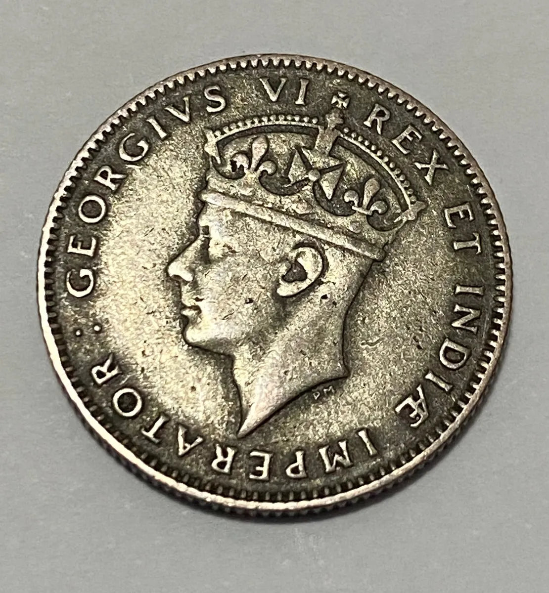 Moeda Antiga De Prata Africa Oriental 1942 H 50 Cents Leão