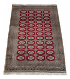 Tapete Bokhara Antigo De Lã Feito À Mão 350x250cm