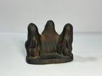 Escultura Antiga Em Bronze Maternidade 3 Mulheres Assinada