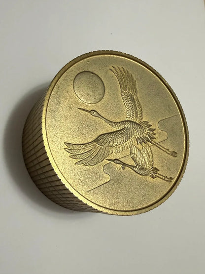 Relógio De Mesa Antigo Citizen Japão Dourado Tampa Decorada