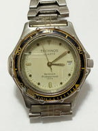 Relógio Antigo Technos Quartz Skydiver Professional 150m Prateado