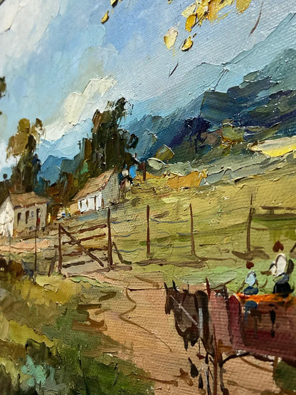 D. Urban 1984 - Quadro Antigo Ost Paisagem Rural Brasileira