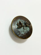 Caixa Porta Joias Antiga Art Nouveau Bronze Flores