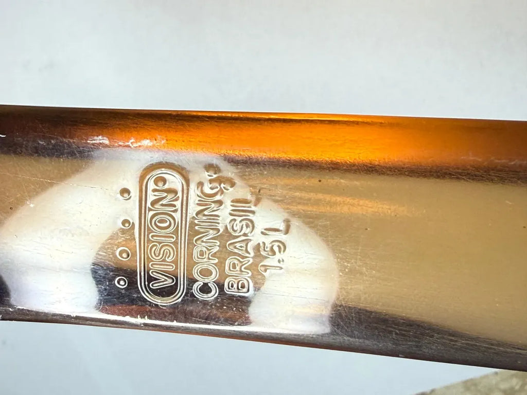 Panela Antiga Vision Corning Original Vidro Fumê 1,5l 19cm