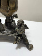 Antiga Luminária Escultura Anjos Músical