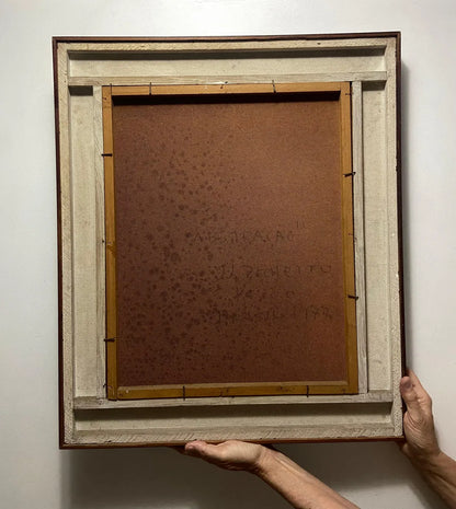 J. L Zechetto 1977 - Quadro Antigo Oléo S/ Tela - Abstração